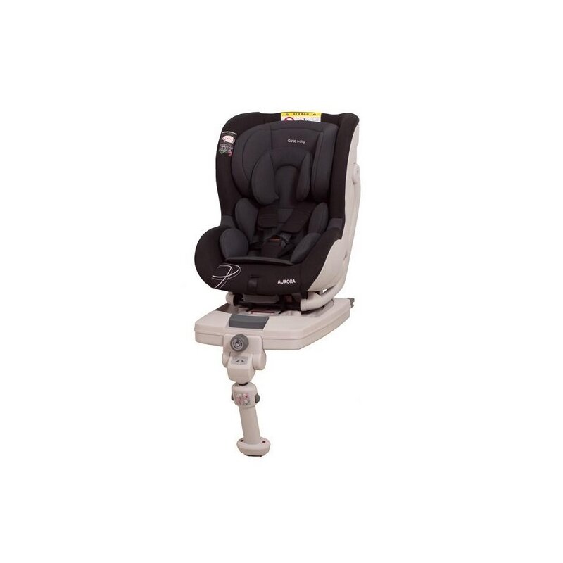Coto baby - scaun auto aurora spatar reglabil, 0-18 kg, cu isofix, negru