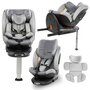 scaun auto cu isofix kidwell gocar, grupa 40-135 cm, i-size, omologare r129 - gri - 2
