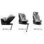 scaun auto cu isofix kidwell gocar, grupa 40-135 cm, i-size, omologare r129 - gri - 5