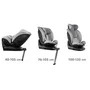 scaun auto cu isofix kidwell gocar, grupa 40-135 cm, i-size, omologare r129 - gri - 5