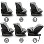 scaun auto cu isofix kidwell gocar, grupa 40-135 cm, i-size, omologare r129 - gri - 6