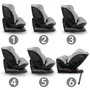 scaun auto cu isofix kidwell gocar, grupa 40-135 cm, i-size, omologare r129 - gri - 6