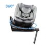 scaun auto cu isofix kidwell gocar, grupa 40-135 cm, i-size, omologare r129 - gri - 8