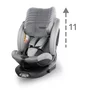 scaun auto cu isofix kidwell gocar, grupa 40-135 cm, i-size, omologare r129 - gri - 11