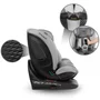 scaun auto cu isofix kidwell gocar, grupa 40-135 cm, i-size, omologare r129 - gri - 13
