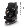 scaun auto cu isofix kidwell gocar, grupa 40-135 cm, i-size, omologare r129 - negru - 11