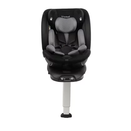 scaun auto cu isofix kidwell gocar, grupa 40-135 cm, i-size, omologare r129 - negru-gri
