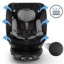 scaun auto cu isofix kidwell gocar, grupa 40-135 cm, i-size, omologare r129 - negru-gri - 4