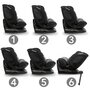 scaun auto cu isofix kidwell gocar, grupa 40-135 cm, i-size, omologare r129 - negru-gri - 6