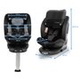 scaun auto cu isofix kidwell gocar, grupa 40-135 cm, i-size, omologare r129 - negru-gri - 7