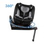scaun auto cu isofix kidwell gocar, grupa 40-135 cm, i-size, omologare r129 - negru-gri - 8