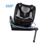 scaun auto cu isofix kidwell gocar, grupa 40-135 cm, i-size, omologare r129 - negru-gri - 8