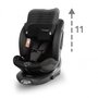 scaun auto cu isofix kidwell gocar, grupa 40-135 cm, i-size, omologare r129 - negru-gri - 11