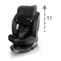 scaun auto cu isofix kidwell gocar, grupa 40-135 cm, i-size, omologare r129 - negru-gri - 11