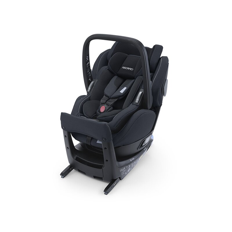 Recaro - Scaun auto Salia Elite Prime Mat Spatar reglabil, Protectie laterala, Rotire 360 grade, 0-18 Kg, Negru