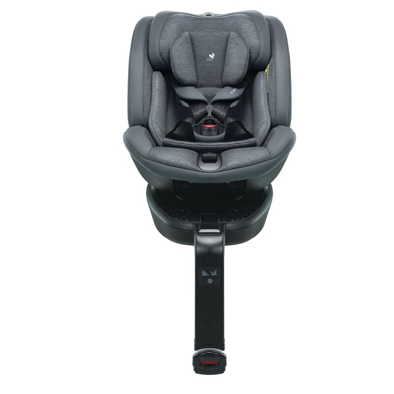 Daiichi - scaun auto first7 360 bamboo i-size , charcoal , spatar reglabil, protectie laterala, rotire 360 grade, 0-25 kg, cu isofix, gri