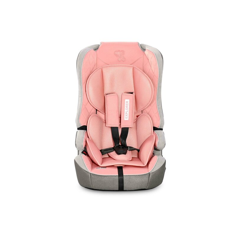 Lorelli - scaun auto explorer, spatar detasabil velvet, 9-36 kg, roz