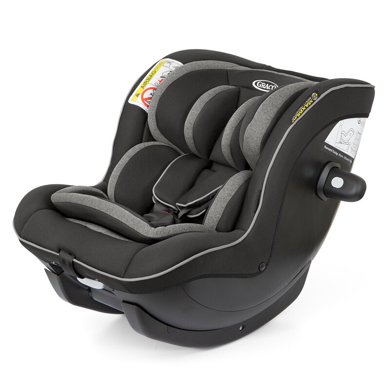 Graco - scaun auto ascent i-size spatar reglabil, protectie laterala, 0-18 kg, negru