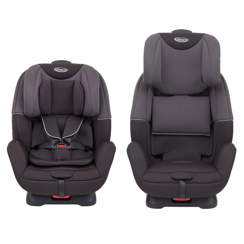 Graco - scaun auto enhance spatar reglabil, protectie laterala, 0-25 kg, gri/negru