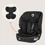 Scaun auto i-Size, Lionelo, Billy , 76 - 150 cm, 1/2/3, Isofix + top tether, Tetiera reglabila in 10 pozitii, Insertie ergonomica, Tapiterie lavabila, Testat la impact, Baza lata, Conform cu R129, Negru - 18