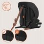 Scaun auto i-Size, Lionelo, Billy , 76 - 150 cm, 1/2/3, Isofix + top tether, Tetiera reglabila in 10 pozitii, Insertie ergonomica, Tapiterie lavabila, Testat la impact, Baza lata, Conform cu R129, Negru - 21