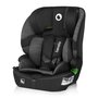 Scaun auto i-Size, Lionelo, Billy , 76 -150 cm, 1/2/3, Isofix + top tether, Tetiera reglabila in 10 pozitii, Insertie ergonomica, Tapiterie lavabila, Testat la impact, Baza lata, Conform cu R129, Negru/Gri