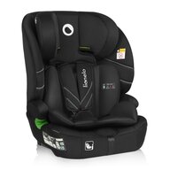 Scaun auto i-Size, Lionelo, Levi Fix, 76 - 150 cm, 1/2/3, ISOFIX + Top Tether, Tetiera reglabila in 10 pozitii, Insertie ergonomica Dri-Seat, Tapiterie lavabila, Testat la impact, Baza lata, Cotiere practice, Conform cu R129, Negru