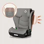 Scaun auto i-Size, Lionelo, Neal, Spatar reglabil in 4 pozitii, Tetiera in 10 pozitii, Suport sticla inclus, 15-36 Kg, 100-150 cm, Cu Isofix, Conform ECE R129, Gri - 22