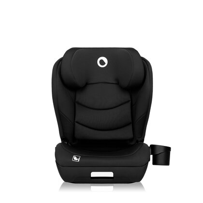 Scaun auto i-Size, Lionelo, Neal, Spatar reglabil in 4 pozitii, Tetiera in 10 pozitii, Suport sticla inclus, 15-36 Kg, 100-150 cm, Cu Isofix, Conform ECE R129, Negru