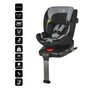 Scaun auto iSize 40-150 cm C Vigo Diamond black+Coccolle oglinda auto rear-facing - 4