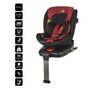 Scaun auto iSize 40-150 cm C Vigo Poppy red+Coccolle oglinda auto rear-facing - 4