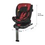 Scaun auto iSize 40-150 cm C Vigo Poppy red+Coccolle oglinda auto rear-facing - 5