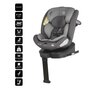 Scaun auto iSize 40-150 cm Coccolle Sidra Diamond black + Coccolle protectie bancheta auto mica - 4