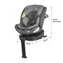 Scaun auto iSize 40-150 cm Coccolle Sidra Diamond black + Coccolle protectie bancheta auto mica - 5