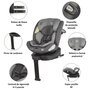 Scaun auto iSize 40-150 cm Coccolle Sidra Diamond black + Coccolle protectie bancheta auto mica - 7