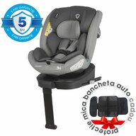 Scaun auto iSize 40-150 cm Coccolle Sidra Moonlit grey+Coccolle protectie bancheta auto mica