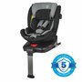 Scaun auto, Coccolle, Vigo, i-Size, 40-150 cm, 9-36 kg, Rotire 360, Cu sistem Isofix+picior, Tetiera reglabila in 12 pozitii, Scaun reglabil in 4 pozitii, Diamond Black - 1