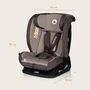 Scaun auto, Lionelo, Aart i-Size, Cu spatar inclinabil in 4 pozitii, Cu tetiera reglabila in 13 pozitii, 0-36 Kg, 40-150 cm, Cu centura siguranta in 3 puncte, Conform cu ECE R129/03, Bej - 22