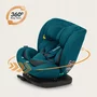 Scaun auto, Lionelo, Bastiaan i-Size, 4 in 1, Protectie laterala, Cu spatar inclinabil in 4 pozitii, Cu tetiera reglabila in 7 pozitii, Rotire 360 grade, Top Tether, 0-36 Kg, 40-150 cm, Cu Isofix, Conform cu ECE R129/03, Albastru Indigo - 8