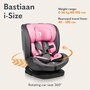 Scaun auto, Lionelo, Bastiaan i-Size, 4 in 1, Protectie laterala, Cu spatar inclinabil in 4 pozitii, Cu tetiera reglabila in 7 pozitii, Rotire 360 grade, Top Tether, 0-36 Kg, 40-150 cm, Cu Isofix, Conform cu ECE R129/03, Roz deschis - 18
