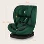 Scaun auto, Lionelo, Bastiaan i-Size, 4 in 1, Protectie laterala, Cu spatar inclinabil in 4 pozitii, Cu tetiera reglabila in 7 pozitii, Rotire 360 grade, Top Tether, 0-36 Kg, 40-150 cm, Cu Isofix, Conform cu ECE R129/03, Verde - 30