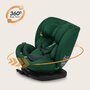 Scaun auto, Lionelo, Bastiaan i-Size, 4 in 1, Protectie laterala, Cu spatar inclinabil in 4 pozitii, Cu tetiera reglabila in 7 pozitii, Rotire 360 grade, Top Tether, 0-36 Kg, 40-150 cm, Cu Isofix, Conform cu ECE R129/03, Verde - 26