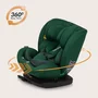 Scaun auto, Lionelo, Bastiaan i-Size, 4 in 1, Protectie laterala, Cu spatar inclinabil in 4 pozitii, Cu tetiera reglabila in 7 pozitii, Rotire 360 grade, Top Tether, 0-36 Kg, 40-150 cm, Cu Isofix, Conform cu ECE R129/03, Verde - 26