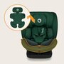Scaun auto, Lionelo, Bastiaan i-Size, 4 in 1, Protectie laterala, Cu spatar inclinabil in 4 pozitii, Cu tetiera reglabila in 7 pozitii, Rotire 360 grade, Top Tether, 0-36 Kg, 40-150 cm, Cu Isofix, Conform cu ECE R129/03, Verde - 27