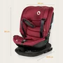 Scaun auto, Lionelo, Bastiaan RWF i-Size, Pozitie de somn, Protectie laterala, Rotire 360 grade, 0-36 Kg, Cu Isofix si Centura Top Tether, Conform cu standardul european de securitate ECE R129, Rosu - 25