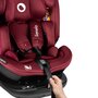 Scaun auto, Lionelo, Bastiaan RWF i-Size, Pozitie de somn, Protectie laterala, Rotire 360 grade, 0-36 Kg, Cu Isofix si Centura Top Tether, Conform cu standardul european de securitate ECE R129, Rosu - 16