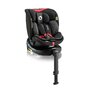 Scaun auto, Lionelo, i-Size Navy, 0-36 Kg, 40-150 cm, Cu isofix si picior de fixare, Protectie laterala, Rotire 360 grade, Ajustare spatar in 4 pozitii, Tetiera reglabila in 11 trepte, Conform cu R129, Negru/Rosu - 5