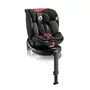 Scaun auto, Lionelo, i-Size Navy, 0-36 Kg, 40-150 cm, Cu isofix si picior de fixare, Protectie laterala, Rotire 360 grade, Ajustare spatar in 4 pozitii, Tetiera reglabila in 11 trepte, Conform cu R129, Negru/Rosu - 6
