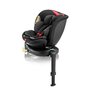 Scaun auto, Lionelo, i-Size Navy, 0-36 Kg, 40-150 cm, Cu isofix si picior de fixare, Protectie laterala, Rotire 360 grade, Ajustare spatar in 4 pozitii, Tetiera reglabila in 11 trepte, Conform cu R129, Negru/Rosu - 6