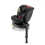 Scaun auto, Lionelo, i-Size Navy, 0-36 Kg, 40-150 cm, Cu isofix si picior de fixare, Protectie laterala, Rotire 360 grade, Ajustare spatar in 4 pozitii, Tetiera reglabila in 11 trepte, Conform cu R129, Negru/Rosu - 1